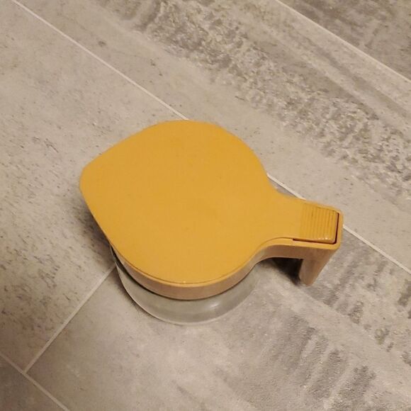 Vintage Glass Retro Mustard Lid Dispenser - Picture 2 of 8